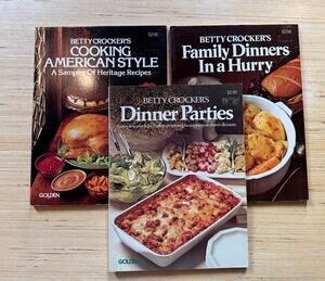 Lot of 3 Betty Crocker Cookbooks 1977 Paperback